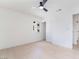 A bedroom features wood floors, a window, and a closet at 50 Armstrong Cir, Henderson, NV 89015