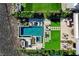 An outdoor oasis featuring a modern pool, spa, and meticulously designed landscaping at 527 Serenity Point Dr, Henderson, NV 89012