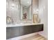 Modern bathroom with a stylish vanity, elegant lighting, and contemporary design, offering a luxurious feel at 527 Serenity Point Dr, Henderson, NV 89012