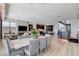 Elegant dining area with an open floor plan, seamlessly connecting the living spaces at 527 Serenity Point Dr, Henderson, NV 89012