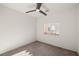 Bedroom showcasing neutral walls, carpet flooring and bright window with natural light at 5338 Lignum Ave, Pahrump, NV 89061