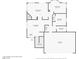 First floor plan displaying the arrangement of living spaces, kitchen, and garage, providing a clear layout overview at 5539 Foxtail Ridge St, North Las Vegas, NV 89031