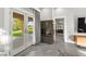 Bedroom with a marble fireplace and french doors leading to the outdoor space at 5680 N Fort Apache Rd, Las Vegas, NV 89149