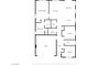 Detailed floor plan showcasing the layout of the home, including bedrooms, living areas, kitchen, and garage at 6041 Rosanna St, Las Vegas, NV 89113
