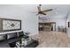 Living area showcasing open layout with modern decor leading into a spacious kitchen at 8713 Long Winter Ct, Las Vegas, NV 89131