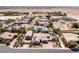 Wide aerial view of a neighborhood with mature landscaping and desert surroundings under a clear sky at 8713 Long Winter Ct, Las Vegas, NV 89131
