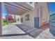 Backyard patio features a pergola and well-maintained landscaping at 9628 Matanzas Creek Ct, Las Vegas, NV 89139
