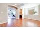 Spacious bonus room with wood floors, opening to the main bedroom and a walk-in closet at 9628 Matanzas Creek Ct, Las Vegas, NV 89139