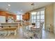 Bright dining area seamlessly connecting to the kitchen and featuring a cozy breakfast nook at 1000 Via Canale Dr, Henderson, NV 89011