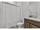 Bathroom featuring a shower and vanity with modern fixtures at 11695 Gentle Birdsong Ave, Las Vegas, NV 89138