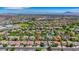 Wide angle aerial view of the house in a well-planned community, near a recreational area at 2262 Alanhurst Dr, Henderson, NV 89052