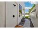 Modern outdoor shower showcasing sleek design and private setting, perfect for rinsing off after a swim at 2469 Sun Reef Rd, Las Vegas, NV 89128