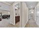 Hallway view leading to a living room and bathroom, showcasing the home's layout at 2714 Frabiele St, Henderson, NV 89044
