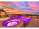 Relaxing spa and pool offering great views of the city skyline at 2714 Frabiele St, Henderson, NV 89044