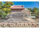 Beautiful stone signage for Green Valley Park featuring manicured landscape in the front at 324 Quiet Harbor Dr, Henderson, NV 89052