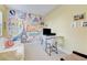 Bright bedroom with a playful Paris-themed mural, showcasing a unique and artistic touch at 659 Spotted Falcon St, Las Vegas, NV 89138
