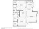 Detailed floor plan showcasing bedrooms, bathrooms, kitchen, living, and dining areas with dimensions at 6800 E Lake Mead Blvd # 1018, Las Vegas, NV 89156