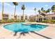 Resort style pool, hot tub, clubhouse, and palm trees at 6800 E Lake Mead Blvd # 1018, Las Vegas, NV 89156