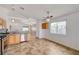 Modern kitchen featuring stainless steel appliances and an open view to the living area at 7488 Evening Falls Dr, Las Vegas, NV 89131