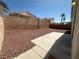 Low maintenance backyard featuring decorative rocks, providing a blank canvas for outdoor enjoyment at 8042 Palace Monaco Ave, Las Vegas, NV 89117
