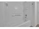 Clean, tiled shower and tub combination perfect for relaxing at 9100 Hombard Ave, Las Vegas, NV 89148