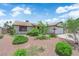 Well maintained home exterior features a low maintenance front yard at 1105 Winwood St, Las Vegas, NV 89108