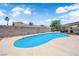 Backyard pool features clean lines and ample space for relaxation and recreation in a private setting at 1105 Winwood St, Las Vegas, NV 89108