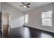 A bedroom with sleek hard wood floors and large windows at 2305 W Horizon Ridge Pkwy # 3921, Henderson, NV 89052