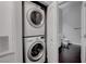 Convenient stacked laundry machines located inside the residence at 2305 W Horizon Ridge Pkwy # 3921, Henderson, NV 89052