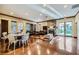 Spacious clubhouse featuring comfortable seating, a stone fireplace, and plenty of natural light at 251 S Green Valley Pkwy # 3222, Henderson, NV 89012