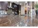 Close up on a countertop, showing the natural stone with veins and grain patterns at 2616 Faiss Dr, Las Vegas, NV 89134