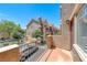 Balcony view overlooking the community showing the desert landscaping on a bright sunny day at 2766 Red Vista Ct, Henderson, NV 89074
