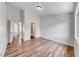Light filled bedroom featuring wood look floors and neutral paint at 2766 Red Vista Ct, Henderson, NV 89074