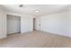 Bright bedroom features wood floors, ample closet space with a sliding door at 2854 La Canada St, Las Vegas, NV 89169