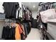 Walk-in closet with ample storage space for clothes and accessories at 5620 Siena Rose St, North Las Vegas, NV 89031