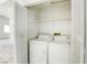 Laundry room with appliances and shelving at 8301 Boseck Dr # 232, Las Vegas, NV 89145