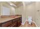 Bathroom with granite countertop and matching cabinets at , Las Vegas, NV 89134
