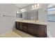 Bathroom with double vanity and neutral color palette at , Las Vegas, NV 89134
