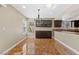 Bright dining room with dark wood cabinets and a chandelier at , Las Vegas, NV 89134