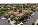 This street-level shot shows a two-story home with lush front yard landscaping on a quiet street at , Las Vegas, NV 89134