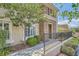 Charming home exterior featuring desert landscaping, decorative stone accents, and an inviting entrance at 10809 Garden Mist Dr # 1042, Las Vegas, NV 89135
