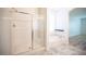 Bathroom with walk-in shower and soaking tub at 1617 Meadow Bluffs Ave, Henderson, NV 89014