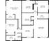 Detailed floor plan illustrating the layout of the home, including room dimensions at 3715 Tabor Ave, North Las Vegas, NV 89030