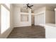 Modern living room showcasing an open design, contemporary flooring, and recessed lighting at 4825 White Aspen Ave, Las Vegas, NV 89130