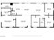 A black and white floor plan showing the home's layout and dimensions at 6337 W Cactus Ave, Las Vegas, NV 89141