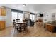 Spacious room with dining area, living area, and gas fireplace at 6337 W Cactus Ave, Las Vegas, NV 89141