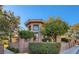 Attractive home with a walled courtyard, desert landscaping, and mature shade trees at 7201 Mission Hills Dr, Las Vegas, NV 89113