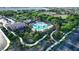 Aerial view of a community with pool and walking paths at 776 Tillis Pl, Las Vegas, NV 89138