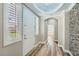 Inviting entrance with a front door, stylish floors, and decorative accents at 776 Tillis Pl, Las Vegas, NV 89138