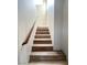 Stairway showcasing hardwood steps and handrail at 776 Tillis Pl, Las Vegas, NV 89138